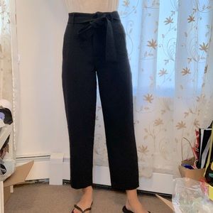 Brand new black pants with belt